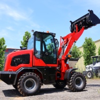 SYNBON Kleiner Landwirtschafts- und Gartenradlader mit Hydraulischer Hebevorrichtung, Diesel-Bodenlader-Maschine