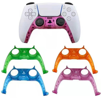 Couverture décorative de plaque frontale de coque de contrôleur de jeu coloré de haute qualité Compatible avec le boîtier de couverture de poignée de remplacement de PC pour PS5