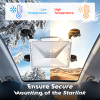 Support Starlink Mini EP-SK0173 à ventouse facile à installer avec cadre de protection en ABS pour voiture et camion