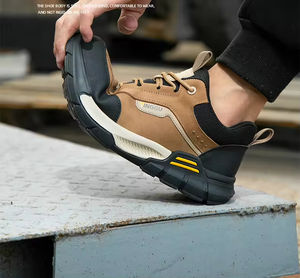 New Unisex Factory <b>Safety</b> <b>Shoes</b> Lace-up Breathable Insulated Electrician <b>Shoes</b> Anti Shatter Anti Stab Lightweight Steel Toe - Product Image 2
