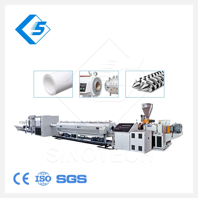 Pipa drainase profil plastik mesin ekstruder pvc 315mm digunakan Tiongkok
