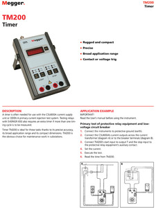 Temporizador Digital Megger TM200 para Usar con Relé SVERKER, Componente Electrónico Esencial para Instrumentos - Product Image 6