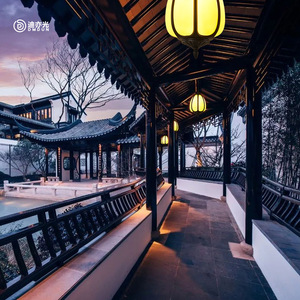 New Chinese Style Outdoor Chandelier Waterproof Corridor Aisle Scagliola <b>Pumpkin</b> Chandelier Courtyard Landscape Villa Pavilion - Product Image 4