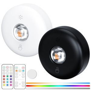 Luz nocturna LED magnética T024B para gabinete, entrada, montaje en pared con batería interna, fácil instalación, diseño geométrico - Product Image 2