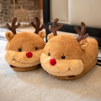 Pantoufles personnalisées pour la maison, automne-hiver, unisexe, mignonnes, pour enfants, design animal crocodile, chaudes, respirantes, légères, en peluche