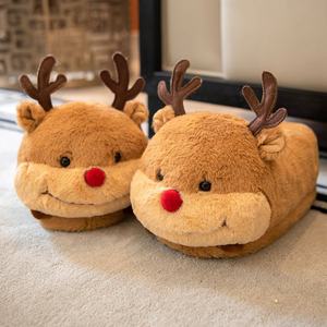 Pantuflas Personalizadas para el Hogar, Pantuflas de Otoño Invierno para Mujer, Lindas Pantuflas de Algodón con Diseño de Animales para Niños, Pantuflas Cálidas de Felpa para Hombre - Product Image 4