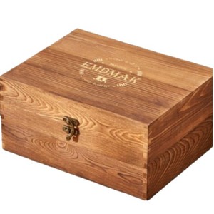 Caja de Madera Maciza para Guardar Copas de Vino, Rectangular, con Cerradura, Caja de Madera para Regalos y Manualidades - Product Image 3