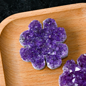 Venta al por Mayor de Amatista Natural en Forma de Trébol de Cuatro Hojas, Cristal Crudo para Sanación, Reiki, Decoración del Hogar y Suministro de Regalos - Product Image 2