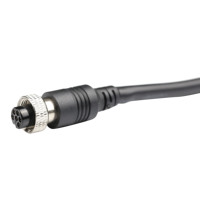 Conector de cable hembra M8 de 4 pines para abrir PUR