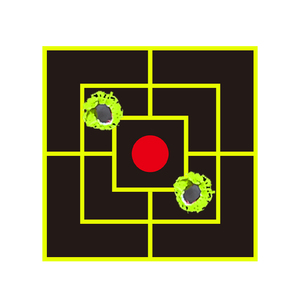 Giấy mục tiêu phản ứng cho súng và cung/mũi tên thực hành cho súng thật và súng không khí bắn tác động trực quan có thể được sử dụng - Product Image 2