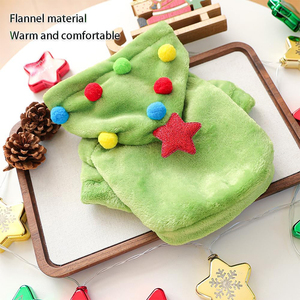 V321 Großhandel Maßgefertigte Warme Fleece-Weihnachtsmann-Haustier-Hoodies Kostüm Welpenkleidung Hunde-Weihnachtsoutfits für Winterferien - Product Image 5