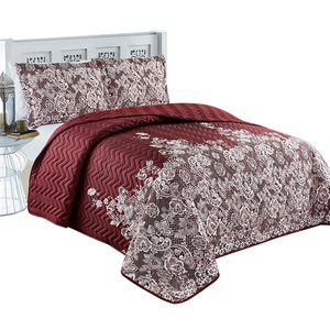 Couvre-lit en microfibre, 1 pièce, couvre-lit imprimé Super doux, simple, matelassé - Product Image 1