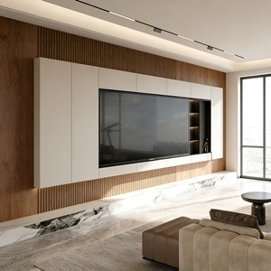 Meuble <span class=keywords><strong>TV</strong></span> moderne en <span class=keywords><strong>bois</strong></span> et pierre, meuble de rangement multimédia, unité <span class=keywords><strong>TV</strong></span> en <span class=keywords><strong>bois</strong></span> pour salon, unité <span class=keywords><strong>TV</strong></span> de luxe sur mesure pour salon, fournisseur chinois - Product Image 2