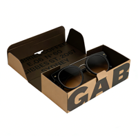 Boîte d'emballage de lunettes de soleil en carton ondulé de marque de luxe, logo personnalisé, boîte cadeau pour lunettes, boîte d'expédition par courrier