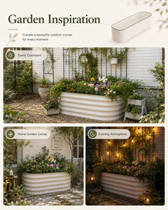 Factory Supply Modular Metal Raised Garden Beds Eco-friendly Powder Coated Galvanized Steel <strong>Planter</strong> <strong>Boxes</strong> for Outdoor Gardening - Product Image 5