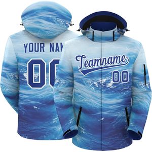 Veste de pluie imperméable personnalisée, coupe-vent léger avec capuche, lettres et numéros cousus, design sportif unisexe pour adultes - Product Image 1