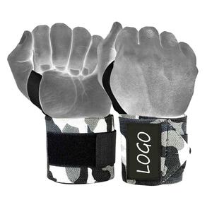 Fiber de Latex En Caoutchouc Fitness Musculation Powerlifting Croix Réglable De Forme Physique de Bracelet De Poignet De Levage De Poids Polyester - Product Image 3