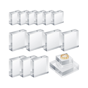 Rõ ràng Acrylic khối đánh bóng Cube cho hiển thị Kệ vuông hiển thị khối - Product Image 4