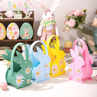 2025 enfants paniers de pâques vente chaude dessin animé lapin bonbons oeuf sac de rangement décorations de fête