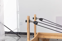 Mini équipement de studio de conception pour enfants, machine de Pilates Reformer en bois d'érable et de chêne, usage commercial