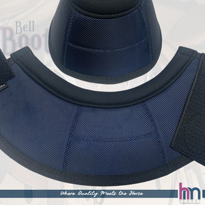 Equestrian Heavy Duty Horse Bell Boot 1680 Denier Fabric Double Layer Neoprene Padded <b>Velcro</b> <b>Strap</b> Horse Hoof Guard Customizable - Product Image 2