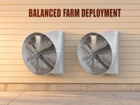 Ventilateur d'extraction de 55 pouces, 71000 m³/h, ventilateur de ventilation de 55 pouces avec 6 pales en alliage et moteur BLDC IP55 pour les bâtiments avicoles