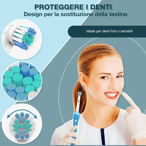 Têtes de rechange OEM pour brosse à dents électrique, design à poils moyens, en nylon, pour Oral-B, recharges pour le nettoyage buccal domestique - Product Image 4