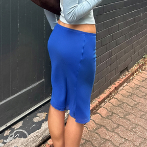 Elegante Falda Midi de Malla con Cintura Natural, Color Sólido, Transparente, para Mujer, Verano, Uso Diario, Chic - Product Image 4