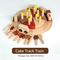 Ensemble de train en bois à construire soi-même, jouet éducatif pour l'apprentissage précoce, reconnaissance des nombres et développement des compétences pratiques pour les enfants