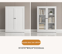 Bibliothèque buffet et armoire de rangement en acier durable pour meubles en métal, étagère sur pied pour chambre à coucher, salon, bureau