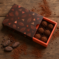 Boîte à tiroir de luxe en carton ondulé écologique de qualité alimentaire, personnalisable avec logo, pour chocolats, biscuits et bonbons, faible MOQ