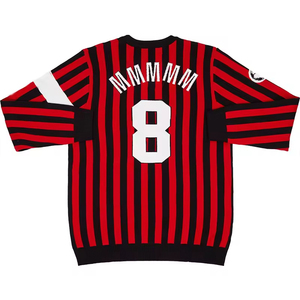 Maglione Personalizzato OEM ODM, Maglia da Calcio, Pullover Casual con Collo Tondo, Maglione Lavorato a Maglia con Righe Jacquard a Maniche Lunghe per <span class=keywords><strong>Uomo</strong></span> - Product Image 2