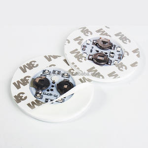 حامل أكواب للحفلات بإضاءة <span class=keywords><strong>LED</strong></span> متعددة الألوان وامضة، مقاس 50×3 ملم، يعمل ببطاريتين CR1620، مع 4 مصابيح <span class=keywords><strong>LED</strong></span>، إضاءة سريعة/بطيئة/مستمرة، ملصقات للزجاجات والأكواب - Product Image 2