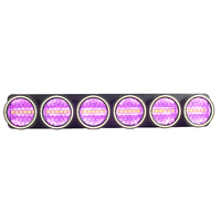 Nueva Barra de Luces Vintage de 400W y 6 Ojos, Luz Cegadora para Escenario con COB Dorado de 50W y Anillo Halo RGB, Luz Retro para DJ, Club, Boda, Espectáculo