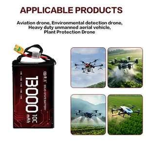 Высокая плотность энергии 13000 мАч 10C 44,4 В 12S аккумулятор для дрона твердотельный Аккумулятор для больших моделей дронов для длительного полета - Product Image 5