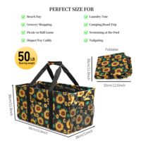 Sac fourre-tout extra large avec cadre métallique, sacs d'épicerie robustes, sacs de courses réutilisables pour les courses avec poignées