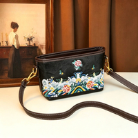 Sac à main vintage 3D gaufré pour femme, sac bandoulière rétro avec visage de dame, sac messager, pochette de téléphone de créateur