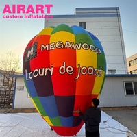 La montgolfière gonflable de publicité extérieure, a annoncé des décorations gonflables de montgolfière de modèle