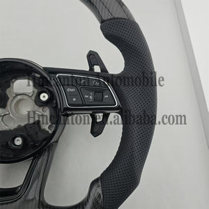 Volant en cuir et fibre de carbone en gros pour modèles Audi A3 A4 A4L A5 A7L A8 Q5 Q7 B9 A6 R8 - Product Image 5