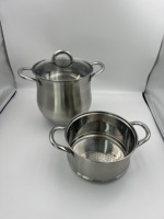 Großhandel Edelstahl Multifunktion ale Suppe Kochtopf 24cm Dampf garer Auflauf Kochute nsilien Induktion sherd Metall pfanne