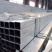 Tube carré galvanisé à paroi épaisse Q235B Q355B 50x50-300x300mm x 3-10mm pour base de machine lourde - Vente chaude