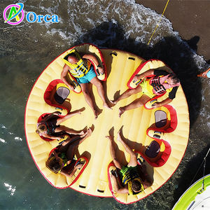 Prix d'usine, <span class=keywords><strong>coussin</strong></span> <span class=keywords><strong>flottant</strong></span> gonflable, jeux aquatiques confortables, canapé UFO gonflable rempli d'eau, <span class=keywords><strong>bateau</strong></span> remorquable Twister - Product Image 1