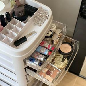 Syf S Multi-tiered Trolley Storage <b>Cabinet</b> for Cosmetics and Skincare Products, Wheeled, Large-capacity Beauty and Nail Salon - Product Image 5