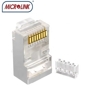 ปลั๊กขั้วต่อ8P8C RJ45ป้องกัน Cat6ชุบทองปลั๊กตัวผู้ที่มี6up/2ลงหรือ<span class=keywords><strong>4up</strong></span>/4ลงบาร์โหลด2A สำหรับ - Product Image 3