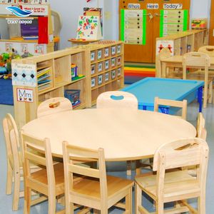 Ensemble de classe Montessori préscolaire chaises de bureau en bois pour enfants garderie de maternelle meubles en bois chaise ergonomique pour enfants - Product Image 1