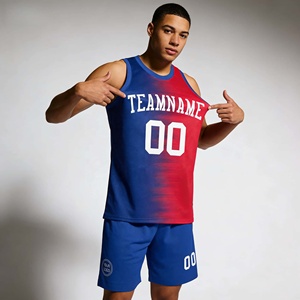 Tenues de <span class=keywords><strong>basketball</strong></span> personnalisées par sublimation, ensembles respirants pour hommes, vêtements de <span class=keywords><strong>basketball</strong></span> avec design européen et américain, vente en gros OEM pour les équipes - Product Image 1