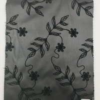 Tissu en similicuir PU imprimé effet broderie, avec support tricoté, 300 GSM, résistant à l'usure, épaisseur 0,6 mm, design élégant, à prix abordable