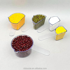 Juego de 5 Tazas Medidoras de Plástico Transparente para Cocina, Repostería y Culinaria, con Medidas de <span class=keywords><strong>1</strong></span> 3/<span class=keywords><strong>4</strong></span>, <span class=keywords><strong>1</strong></span>/2, <span class=keywords><strong>1</strong></span>/3 y <span class=keywords><strong>1</strong></span>/<span class=keywords><strong>4</strong></span> de <span class=keywords><strong>Taza</strong></span>, Tazas Medidoras Visuales - Product Image 5
