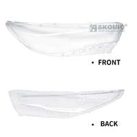 Couvercle d'objectif de phare SKOUIO-AA1 pour BYD E6 2021-2023 couvercle d'objectif en verre en plastique Transparent de phare de voiture