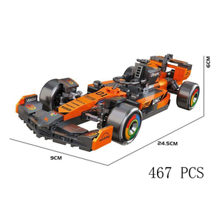 Set de Bloques de Construcción de Coche de Carreras F1 a Escala <span class=keywords><strong>1</strong></span>:18, 462 Piezas, Set de Modelos de Coches Deportivos, Juguete de Construcción STEM Coleccionable para Niños de 6+ Años - Product Image 4